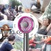 JAKAGO Mini Table Fan USB Cooling Handheld Personal Fan With Removable Aroma Diffuser  Desktop Fan with Stand Base  Rechargeable Battery Fan for Office Outdoor Traveling Camping Music Festival (Pink) - B07FZY4Y7M